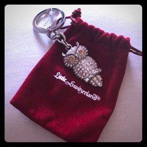 Owl crystal keychain